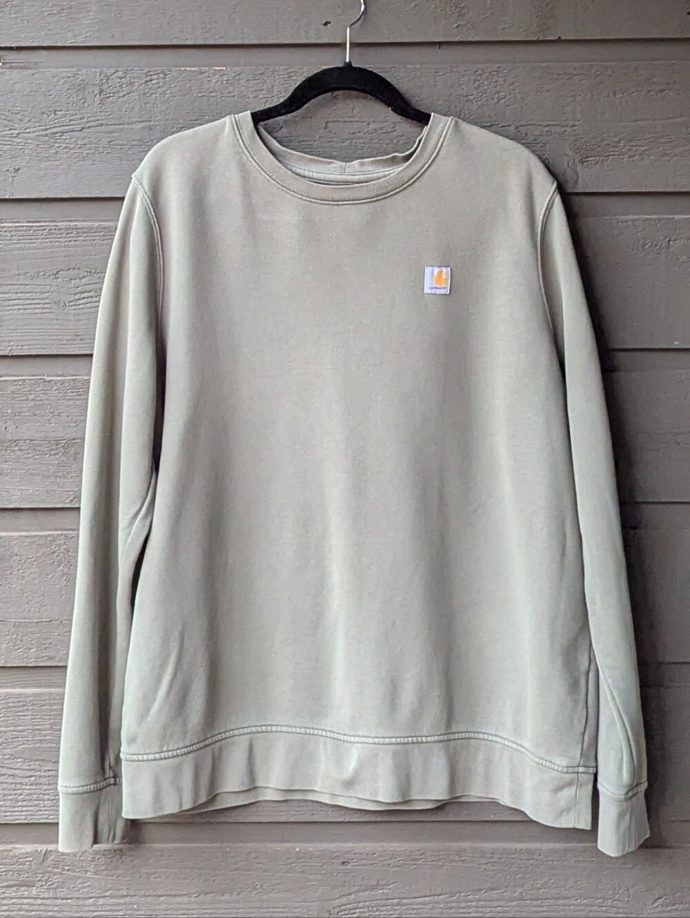 Carhartt Women's TENCEL™ Fiber Series Crewneck Sweatshirt Size Large Dusty Olive